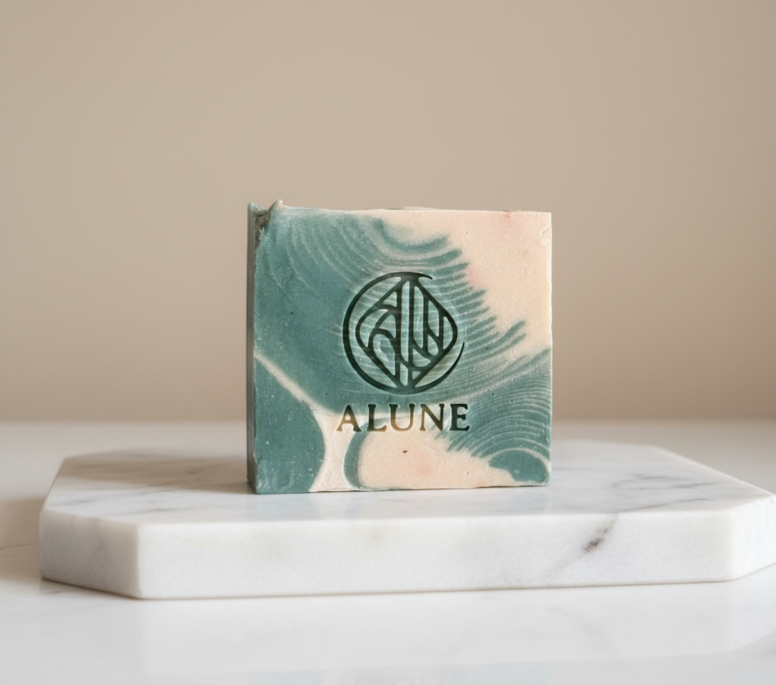 Natuurlijk handgemaakt biologisch zeepblok  - Alune Cosmetics