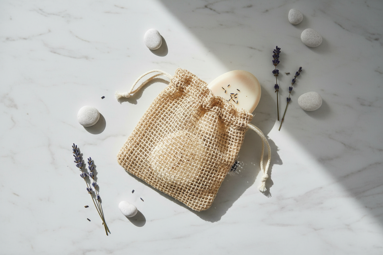 Zeepzakje met zeep erin - Alune cosmetics